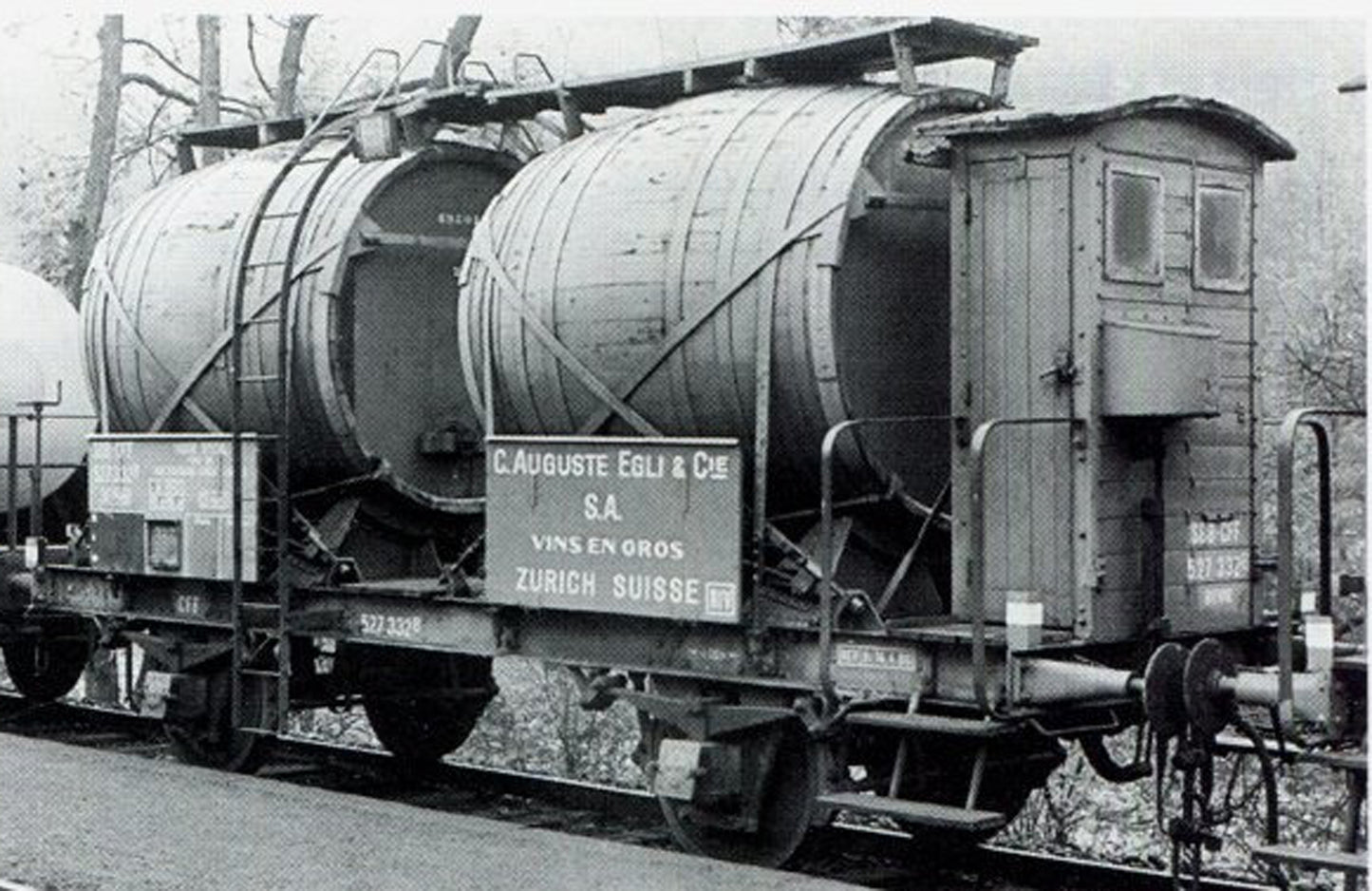 AP4021-001-1 Wine (bi-Foudre) Wagon "C.Auguste Egli & Cie" - SBB/CFF - II Era