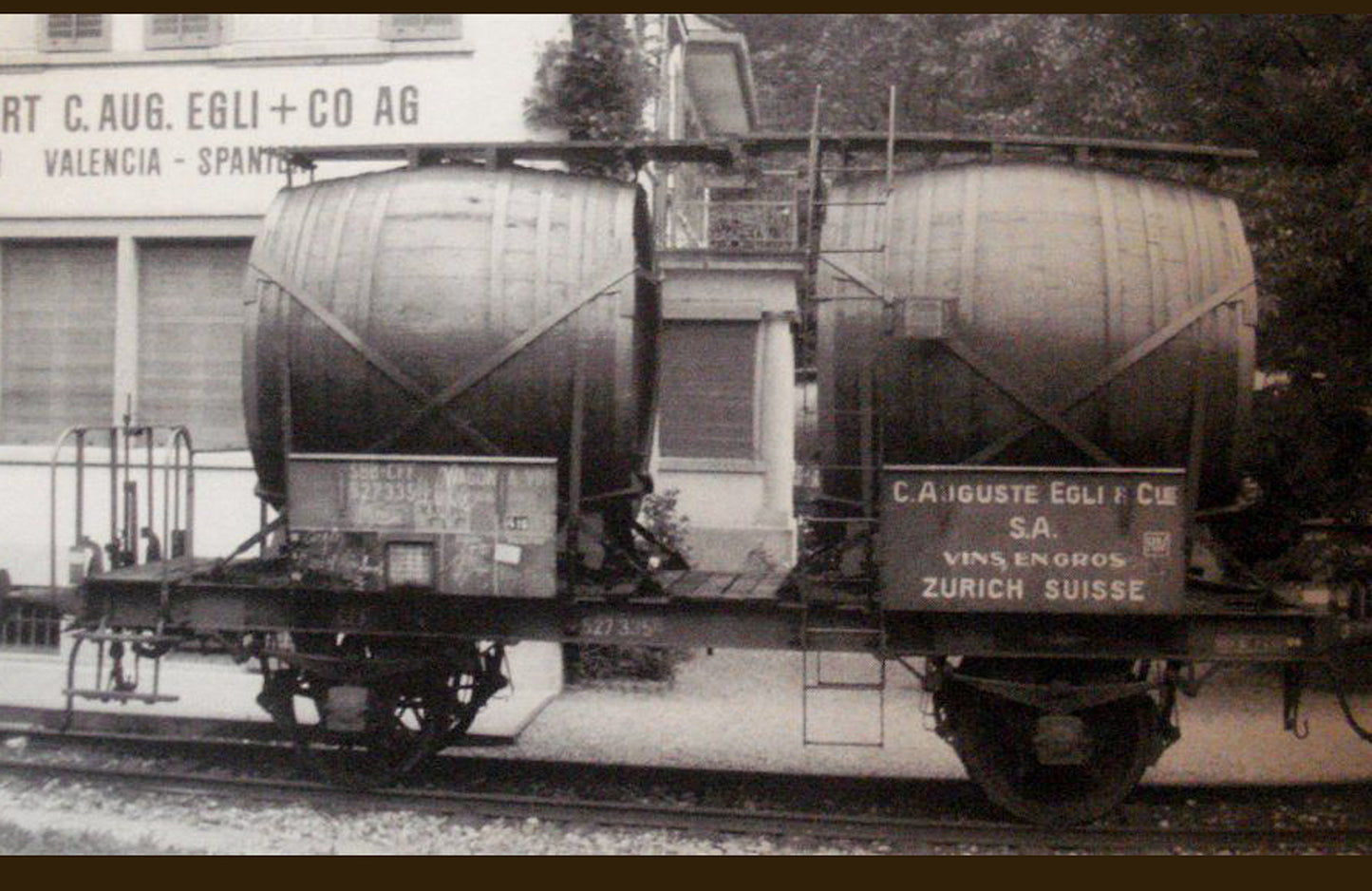AP4021-02 Wine (bi-Foudre) Wagon "C.Auguste Egli & Cie" - SBB/CFF - II Era