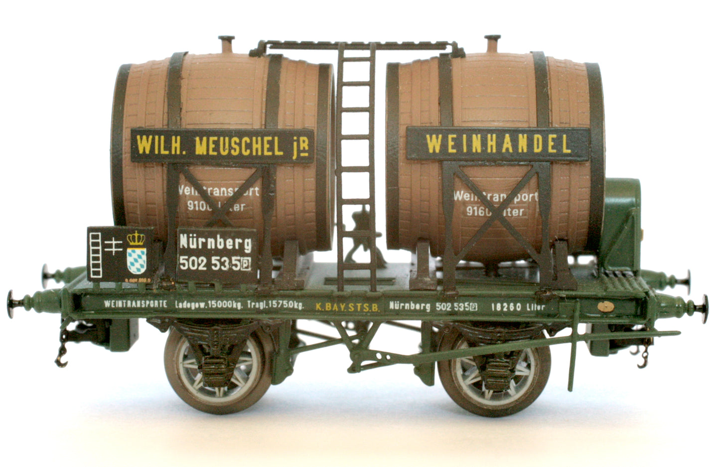 AP4022-01 Wine (Bi-Foudre) Wagon "Wils.Meuschel Jr. Weinhandel" - K.Bay.Sts.B. - I Era