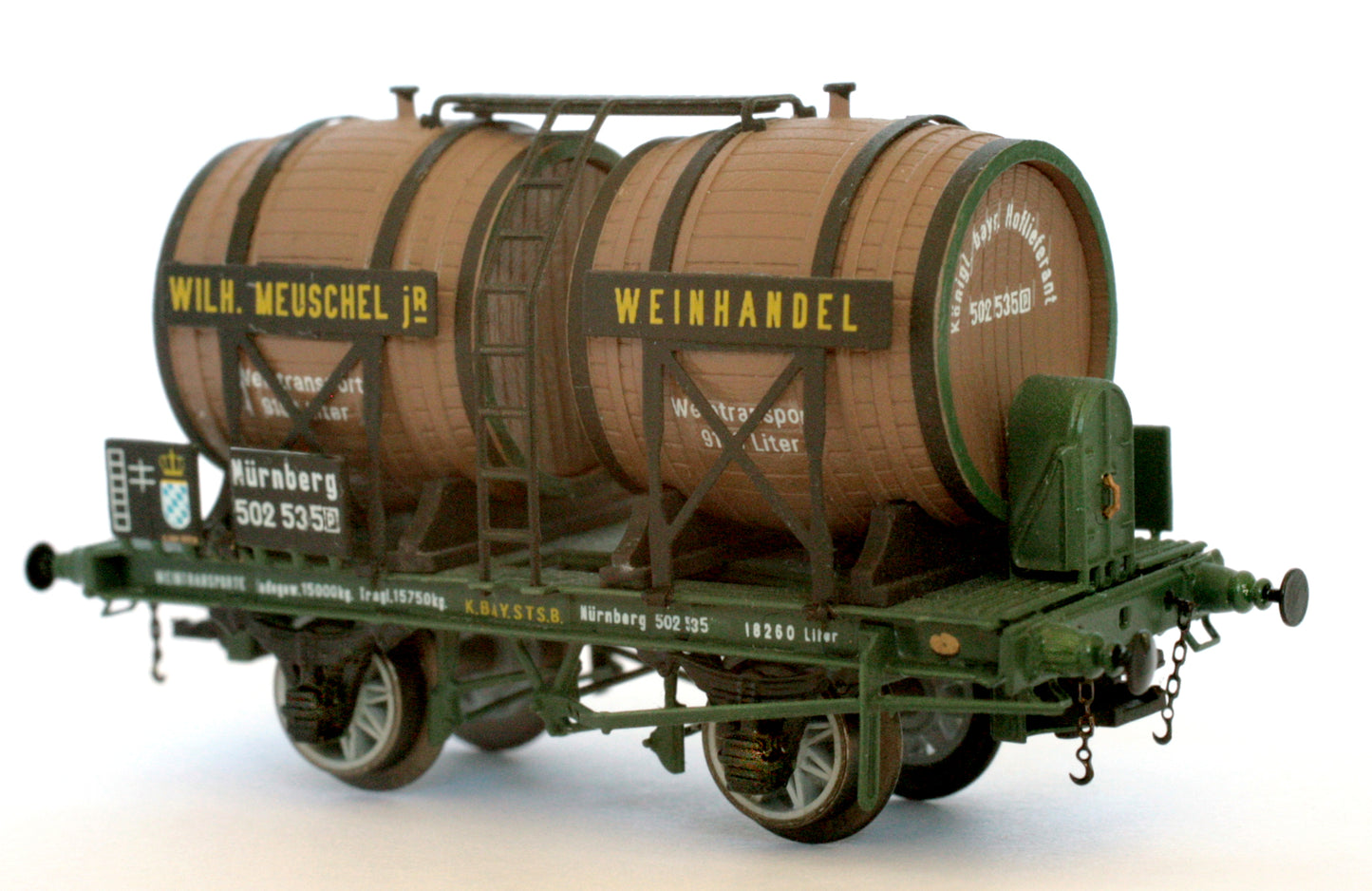 AP4022-01 Wine (Bi-Foudre) Wagon "Wils.Meuschel Jr. Weinhandel" - K.Bay.Sts.B. - I Era