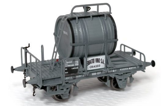 Set07 Deux Wagons à Vin (Foudre) "Serbatoi Vino SA" - SBB/CFF - Epoque II