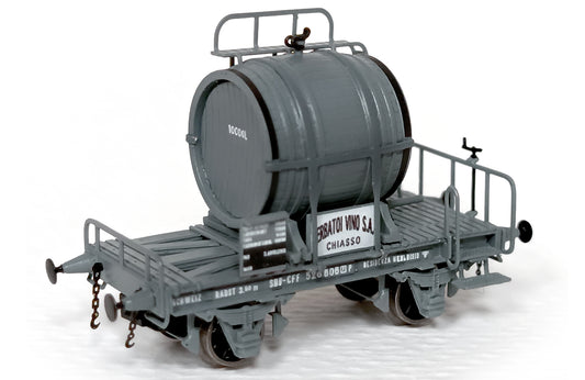 Set07 Deux Wagons à Vin (Foudre) "Serbatoi Vino SA" - SBB/CFF - Epoque II