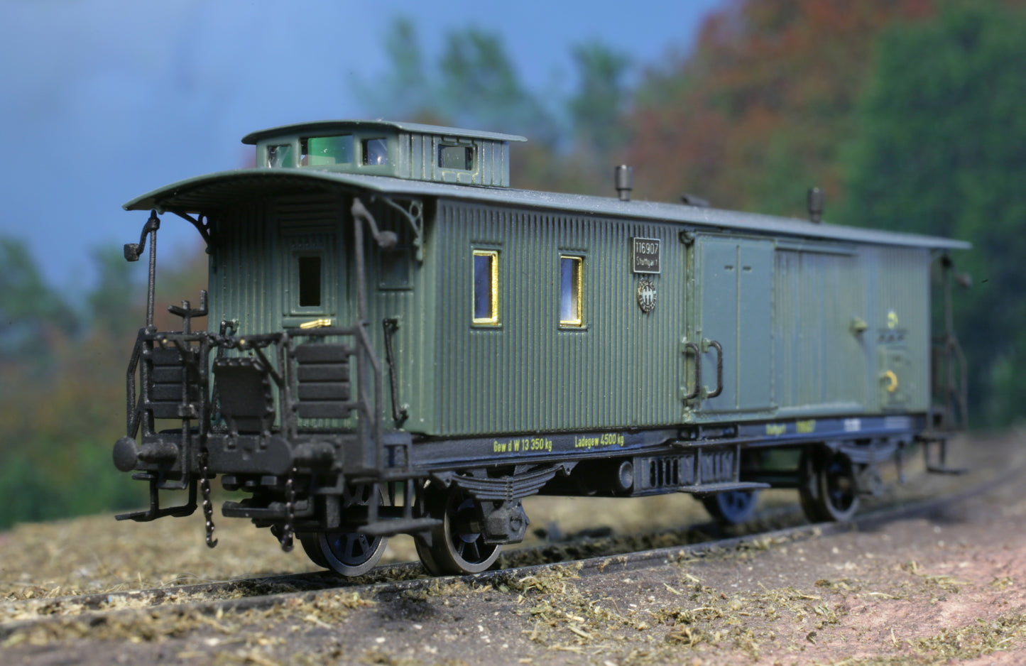 .AP4016-02    Gepäckwagen  /Württemberg/  DRG - II Era