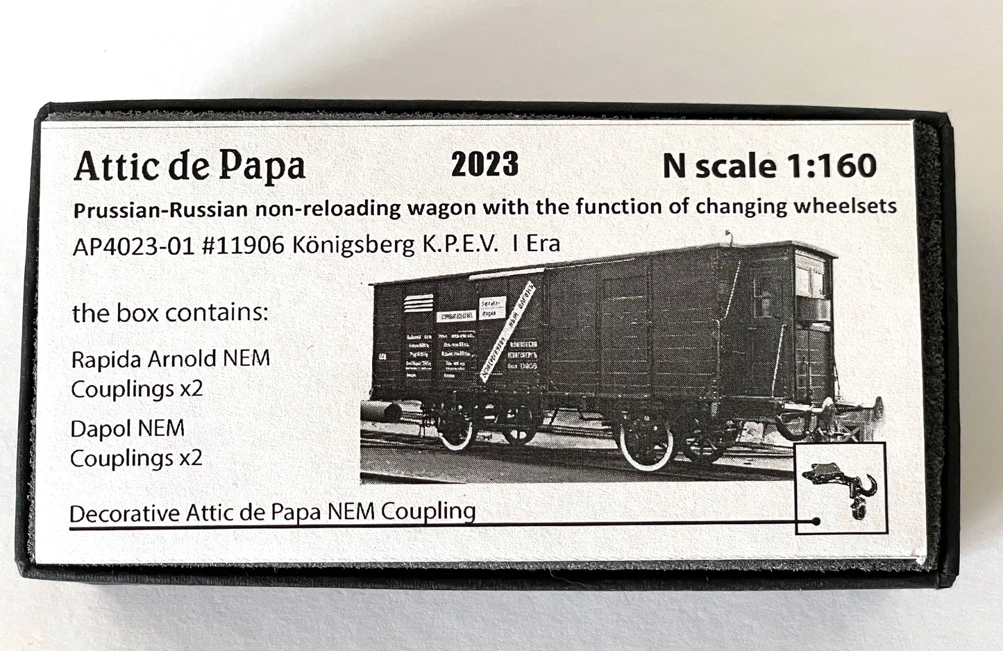 AP4023-001-01 Prussian Königsberg cargo wagon - K.P.E.V. - I Era