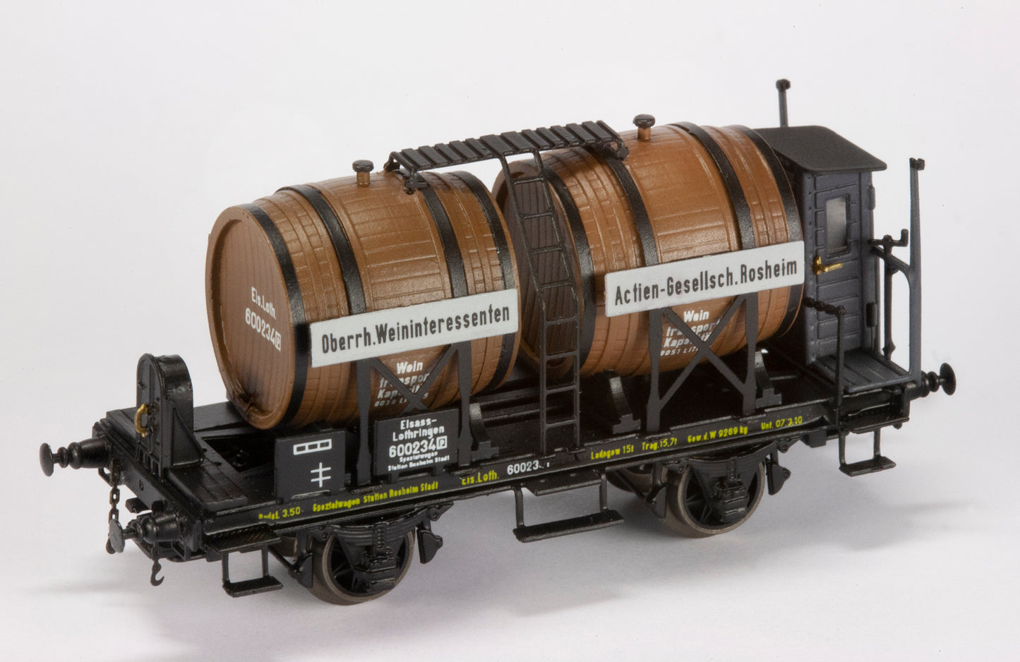 AP4005-005-03 Wagon à vin (Foudre) "Oberrh Weininteressenten Actien-Gesellsch.Rosheim" - Els.Loth. - J'ère