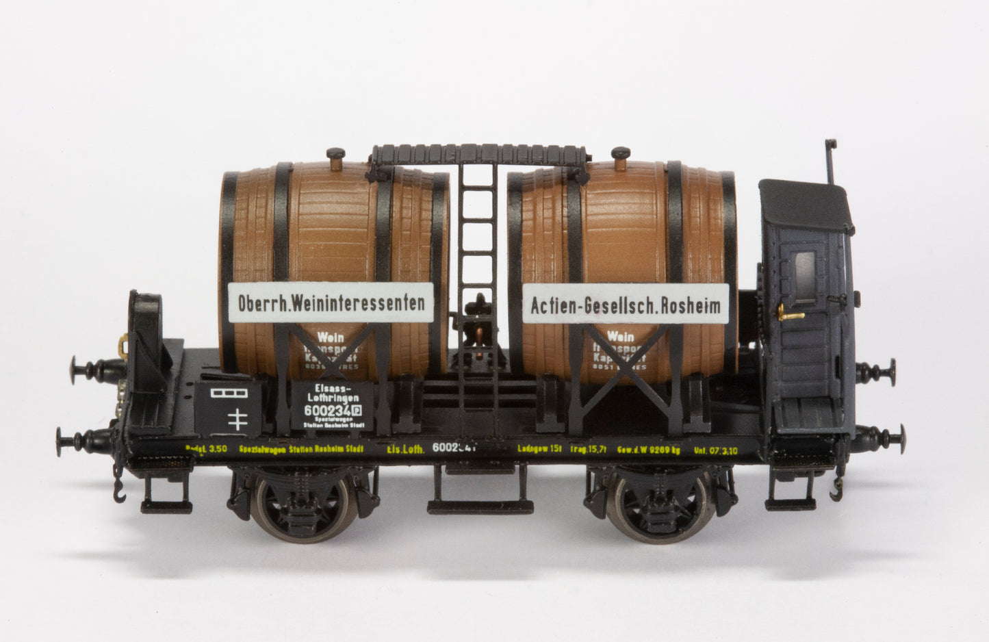 AP4005-005-03 Wagon à vin (Foudre) "Oberrh Weininteressenten Actien-Gesellsch.Rosheim" - Els.Loth. - J'ère