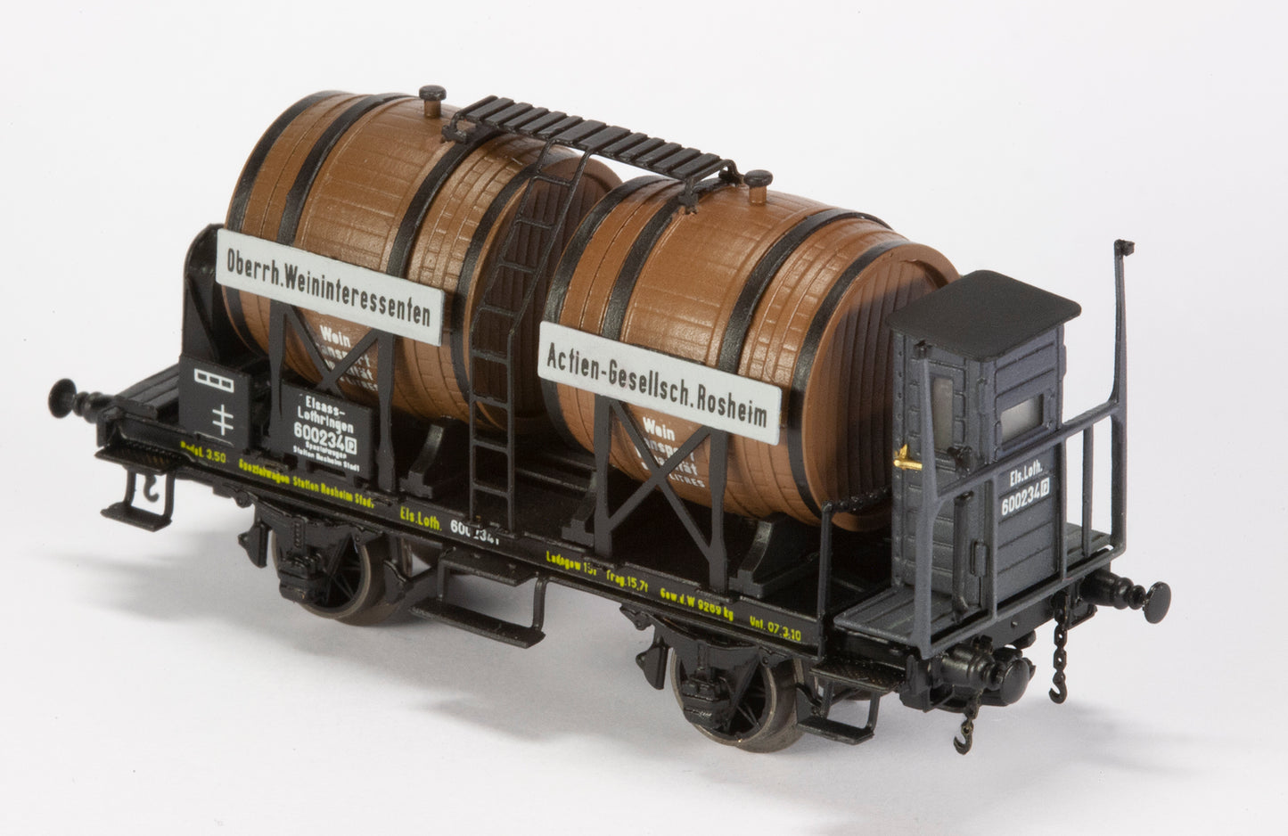 AP4005-005-03 Wagon à vin (Foudre) "Oberrh Weininteressenten Actien-Gesellsch.Rosheim" - Els.Loth. - J'ère