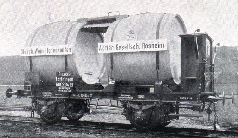 AP4005-005-03 Wagon à vin (Foudre) "Oberrh Weininteressenten Actien-Gesellsch.Rosheim" - Els.Loth. - J'ère