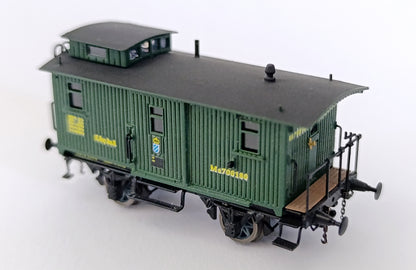AP4030-01 Freight train escort wagen (Begleitwagen)  handcrafted in brass K.Bay.Sts.B. - I Era