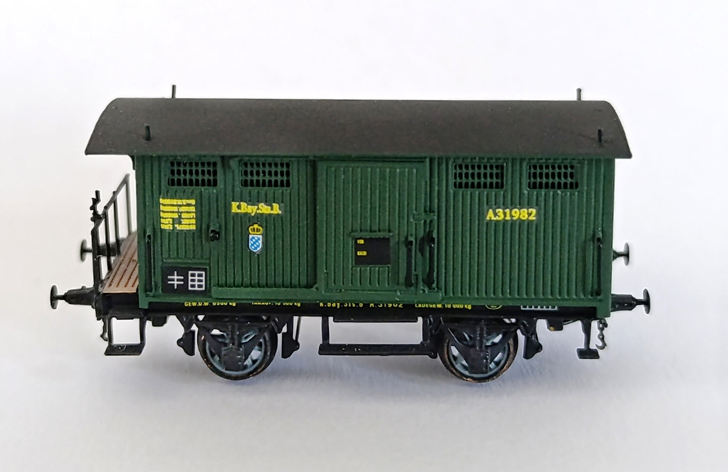 AP4032-01  Freight wagon for goods and livestock handcrafted in brass K.Bay.Sts.B. - I Era