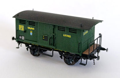 AP4032-01  Freight wagon for goods and livestock handcrafted in brass K.Bay.Sts.B. - I Era
