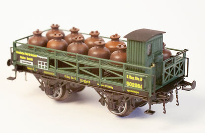 .AP4026-1 Acid transport wagon handcrafted in brass with 11 plastic amphoras K.Bay.Sts.B. - I Era