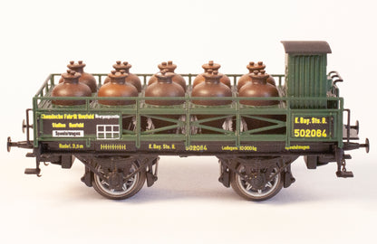 .AP4026-1 Acid transport wagon handcrafted in brass with 11 plastic amphoras K.Bay.Sts.B. - I Era