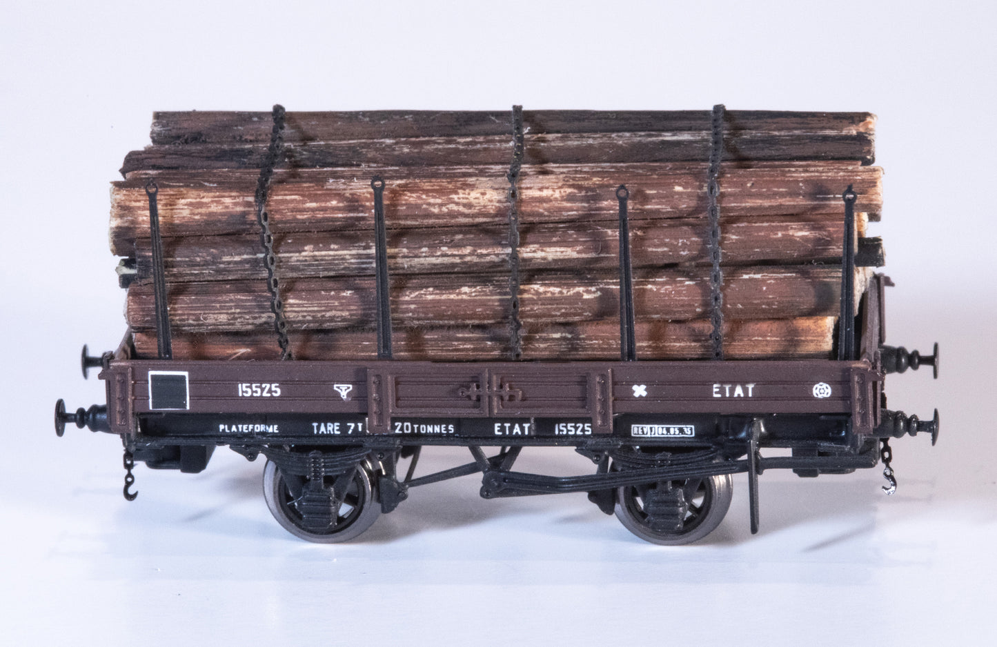 AP4010-002-02 Platform wagon with logs - ETAT - II Era