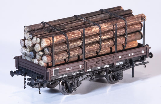 AP4010-02 Platform wagon with logs - ETAT - II Era