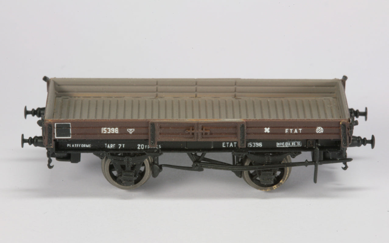 AP4010-002-01 Wagon plate-forme à tonneaux - ETAT - Epoque II