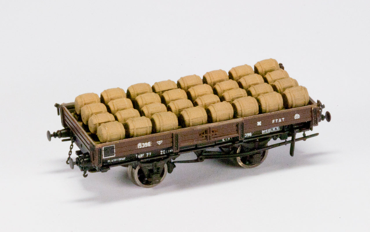 SET06 Wagons à deux plates-formes - ETAT et AL - Epoque II